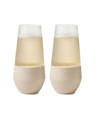 Freezable Champagne Glasses, Set of 2