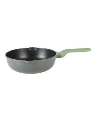 Theodore 13 Inch Cast Aluminum Saute Pan W/ Lid Nonstick Interior and Induction Base