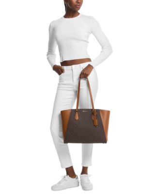 Michael Kors Taryn Logo Large Top Zip Tote - Macy's