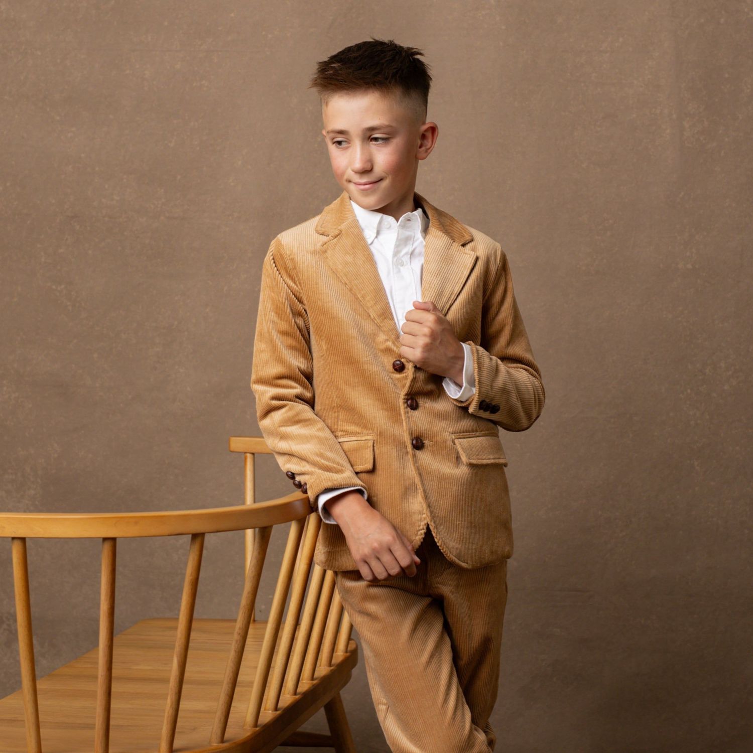 Little Boys Hope and Henry Organic Corduroy Blazer
