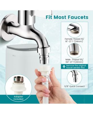 7.7 lbs Full Automatic Washing Machine 0.78 Cu.ft Compact Washer & Spinner Combo Blue