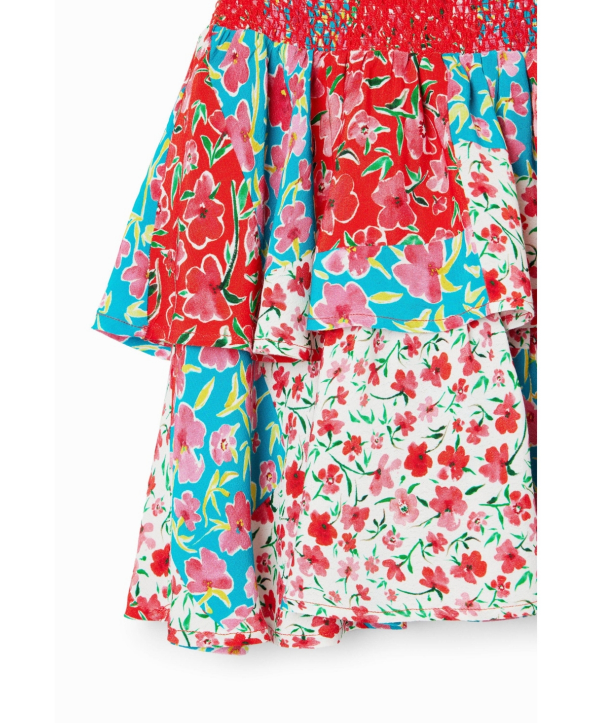 Desigual Girls Girls's Floral ruffled mini skirt
