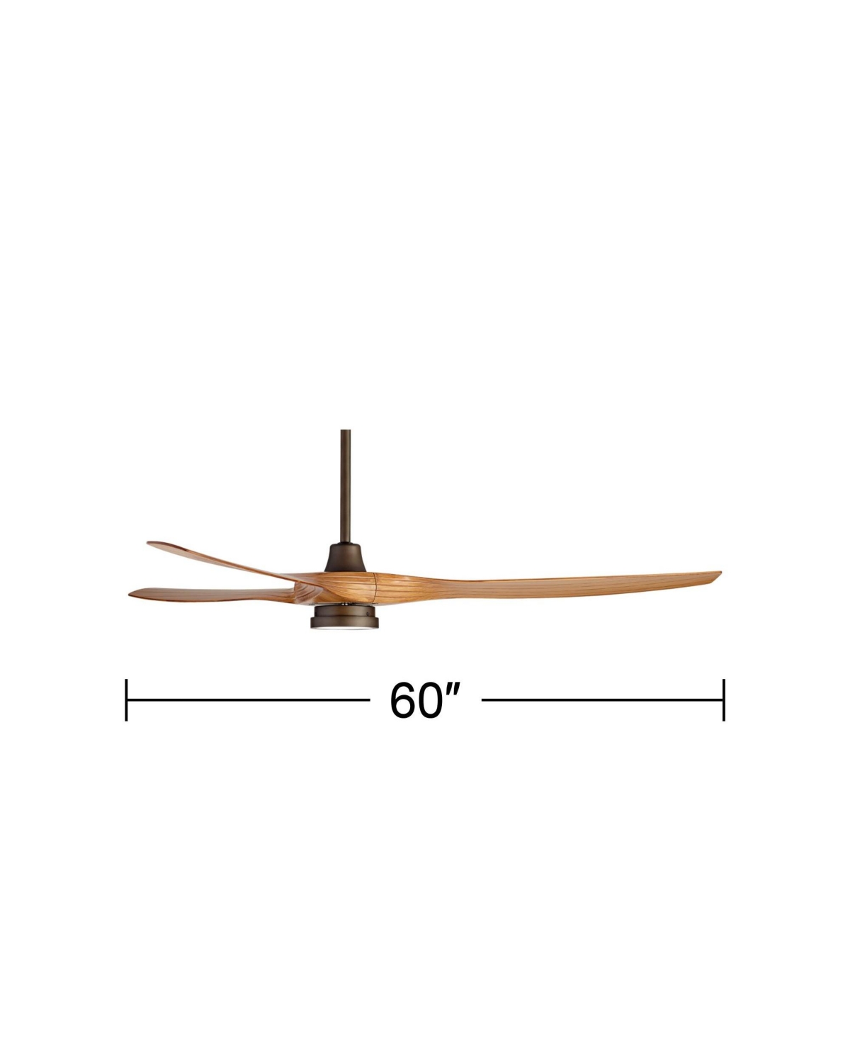 Casa Vieja Aireon Modern Large 3 Blade Indoor Outdoor Ceiling Fan with Led Light Remote Control Rubbed Bronze Walnut Blades Damp Rated for Patio E