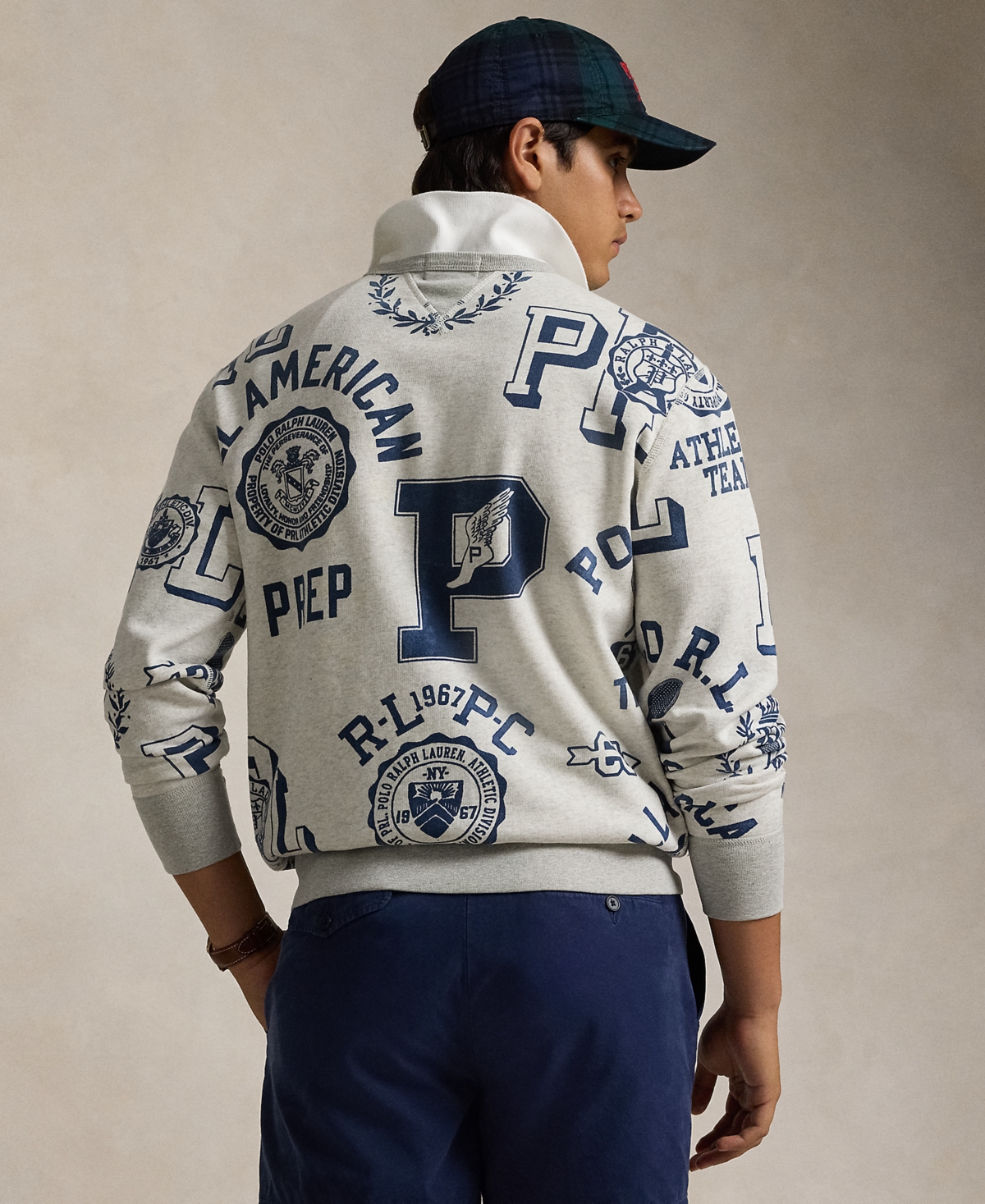 ★STONE ★ Fleece Graphic SweatshirtNewport NavyLT Spo Polo Ralph Lauren Men's Fleece Graphic Sweatshirt In Newport