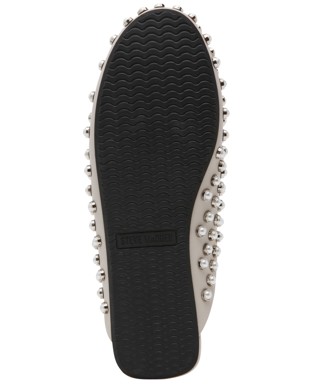 Steve Madden Women's Glimmer Embellished Slide Mule Clogs -Pearl