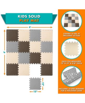 Kids Floor Play Mat 3/8-in, 16 Sq Ft - 16 Tiles