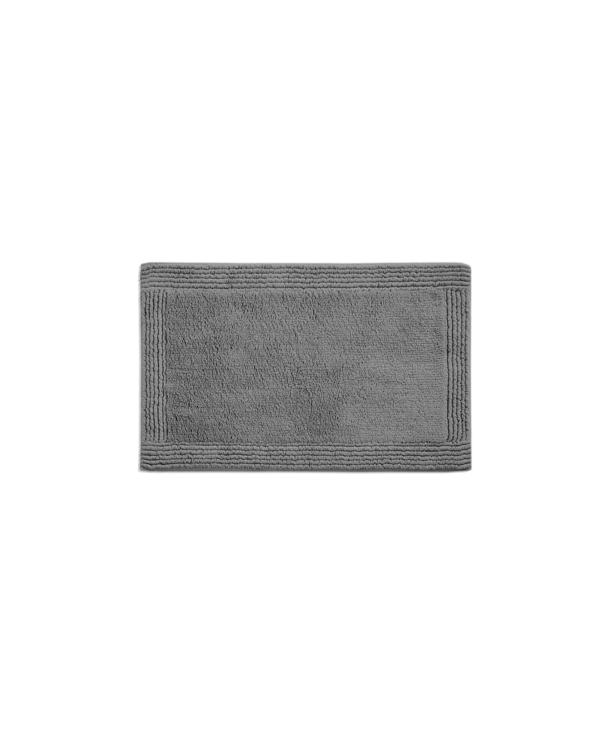 Madison Park Signature Splendor Reversible Tufted Cotton Bath Rug, 21" X 34" In Charcoal