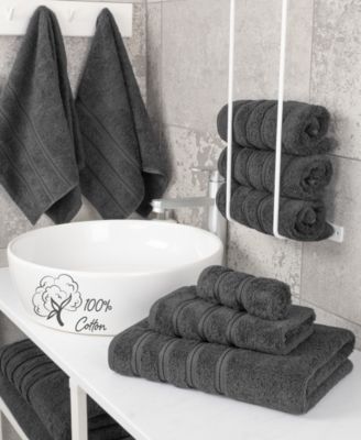 Edison Premium 100% Turkish Cotton 3-Piece Bath Towel Set