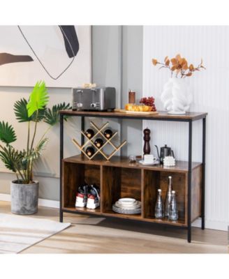 Modern Kitchen Buffet Sideboard with 3 Compartments