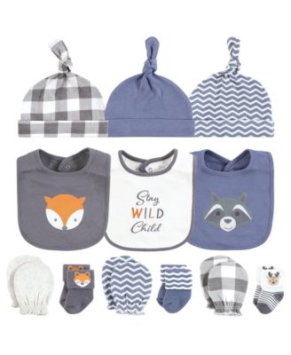 Caps or Headbands, Bibs, Mittens and Socks 12pc Set