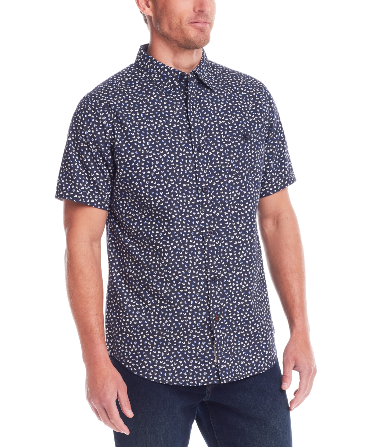 Weatherproof Vintage Men's Short Sleeve Cotton Poplin Shirt