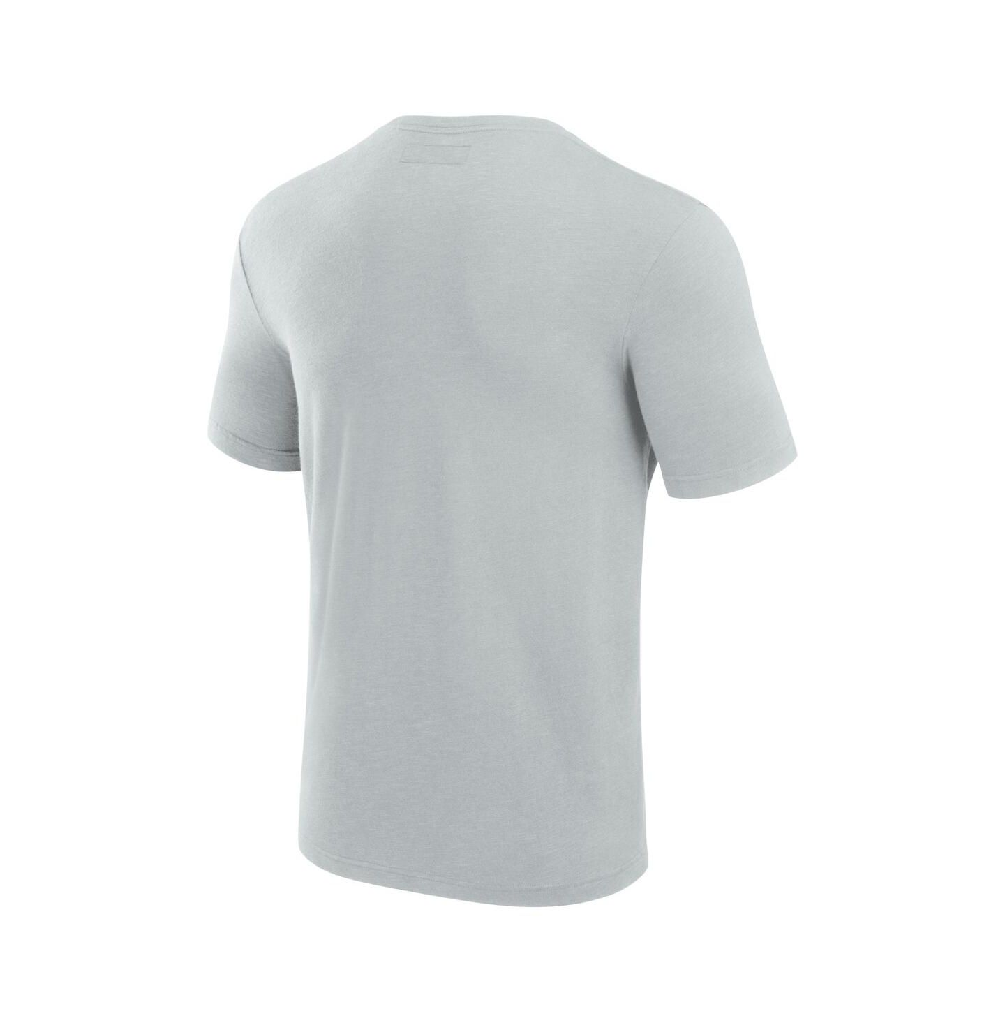 Мужская футболка Fanatics Gray Las Vegas Raiders Modal Short Sleeve — фото 2