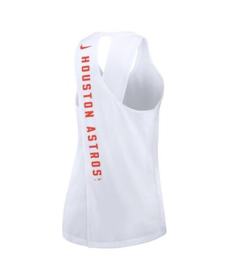 Women's White Houston Astros Team Crossback Tank Top