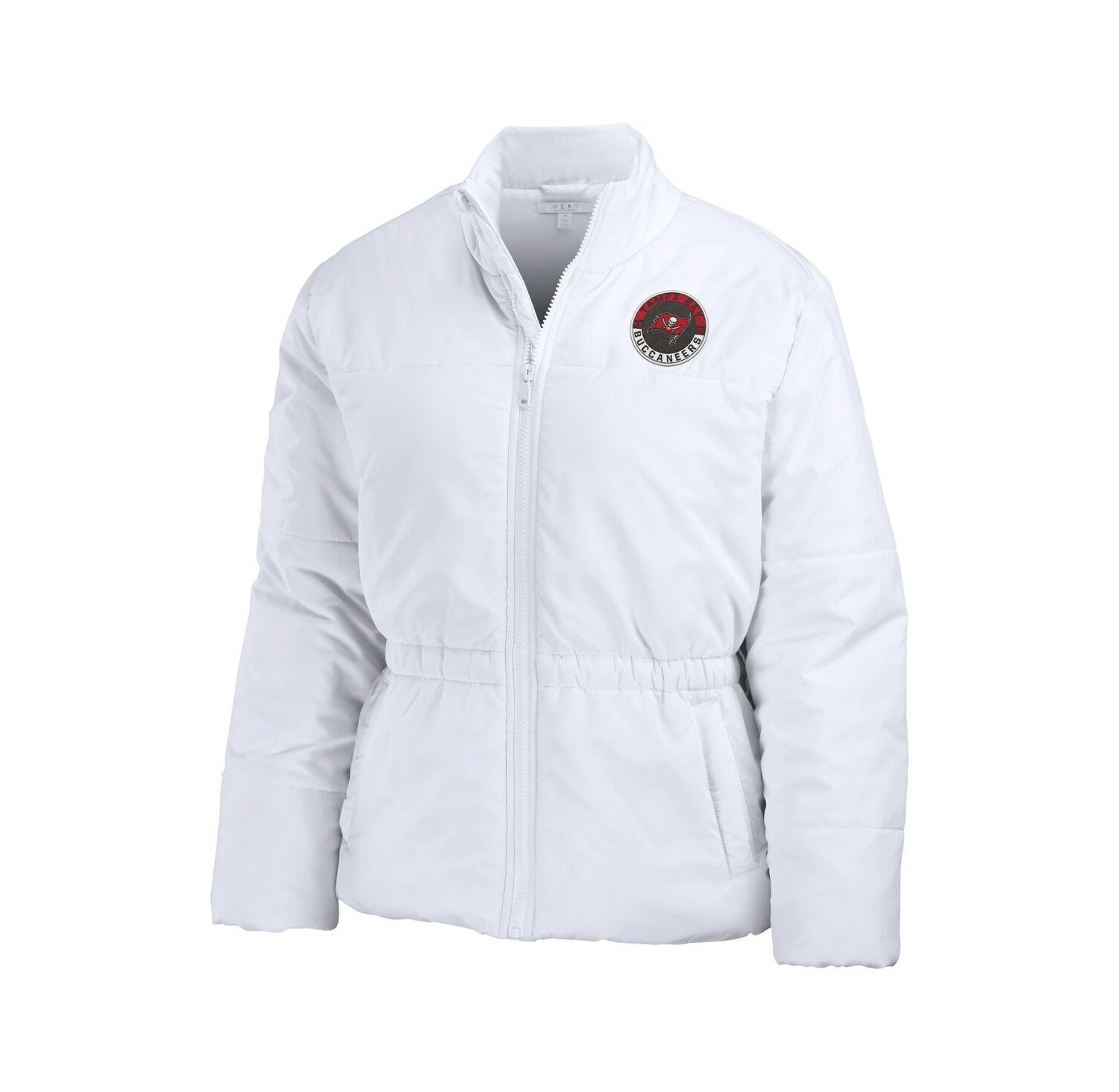 Women's White Tampa Bay Buccaneers Packaway Full-Zip Puffer Jacket