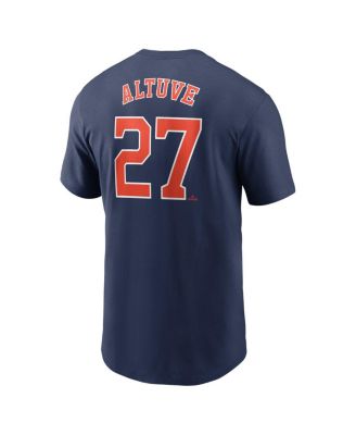 Men's Jose Altuve Navy Houston Astros Fuse Name Number T-Shirt