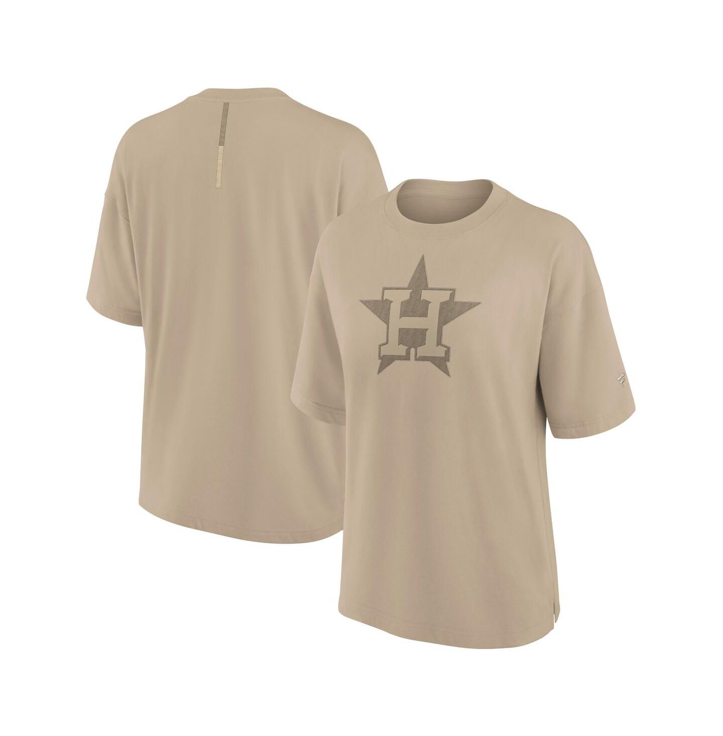 Женская футболка Fanatics Khaki Houston Astros Elements Oversized — фото 1