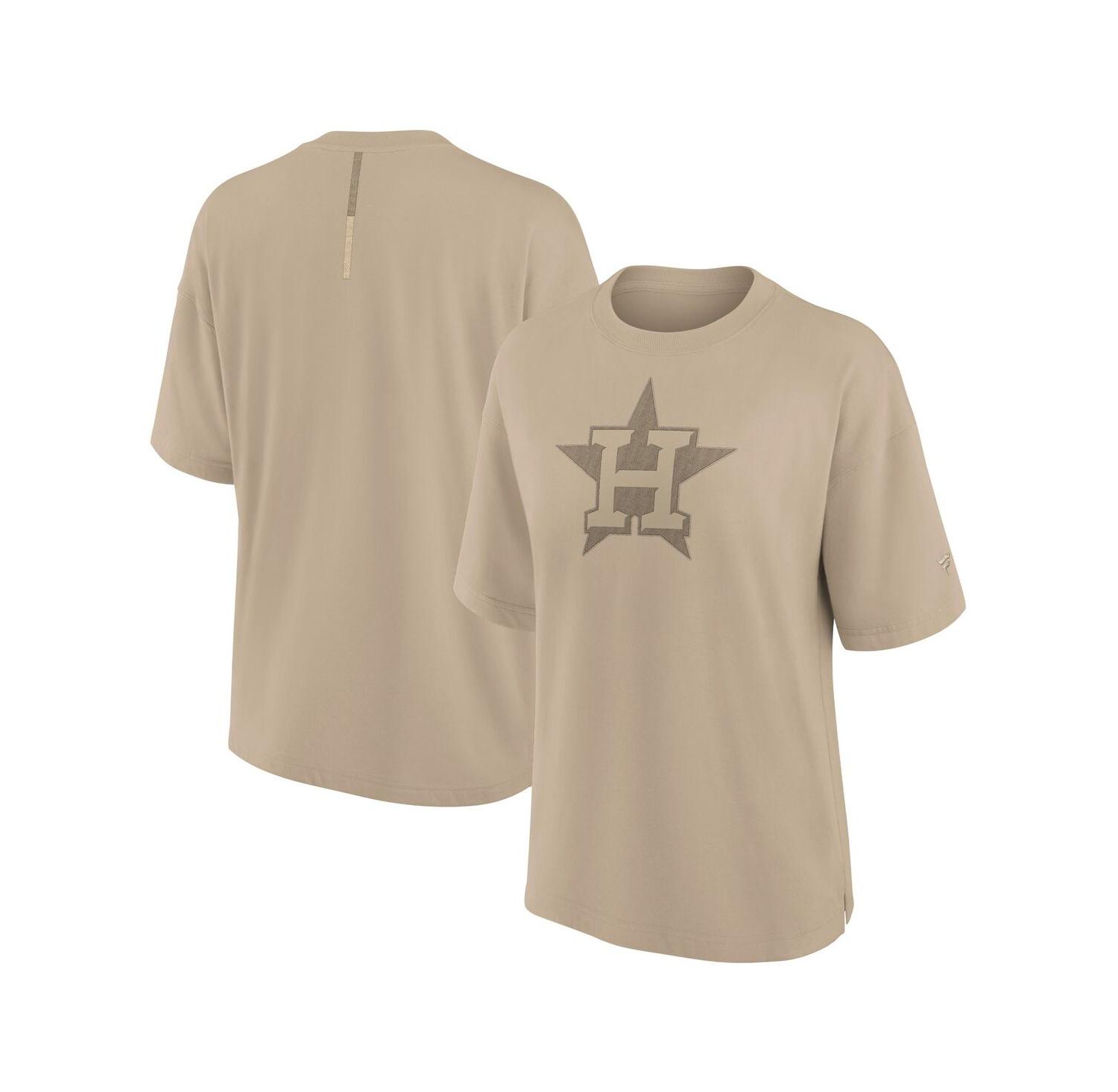 Women's Khaki Houston Astros Elements Oversized T-Shirt