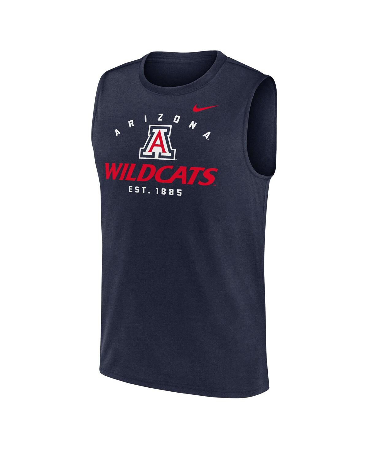 Nike Men's Navy Arizona Wildcats Primetime Legend Lock Up Performance Muscle Tank Top In Navy