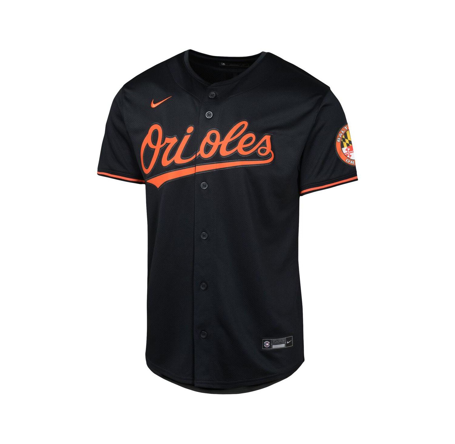 Big Boys and Girls Black Baltimore Orioles Alternate Limited Jersey