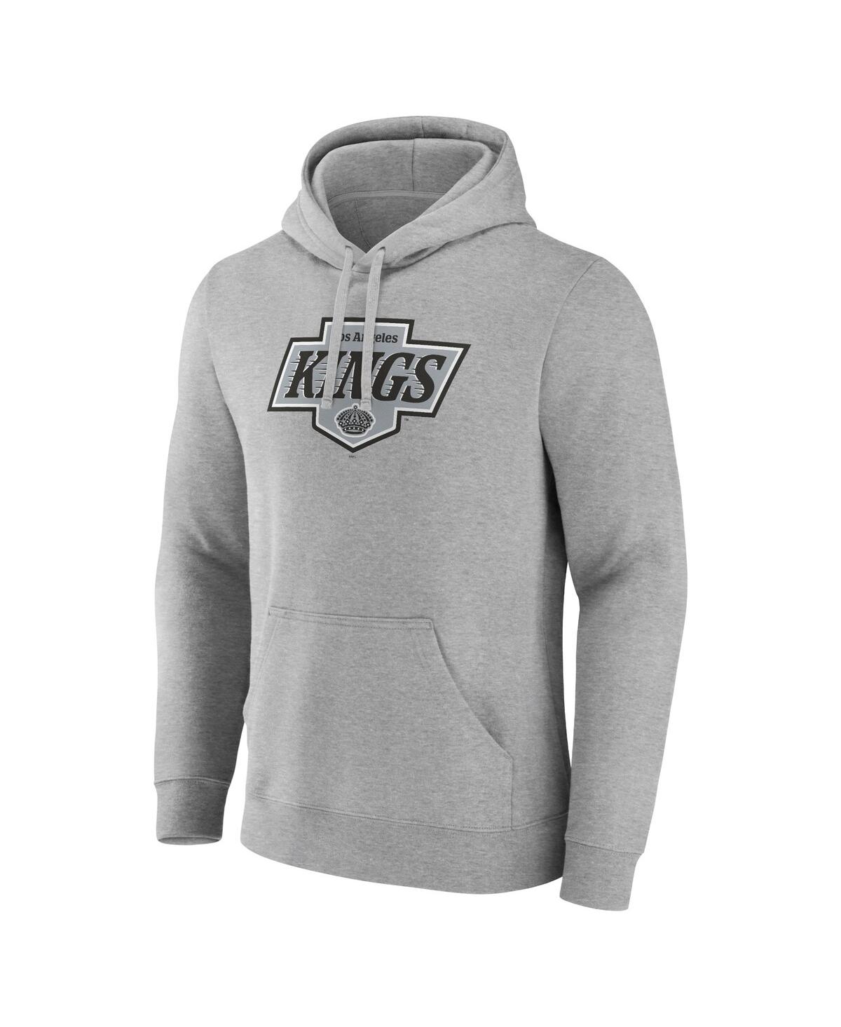 Fanatics Men'sLos Angeles Kings New Primary Logo Pullover Hoodie - Heather Gray