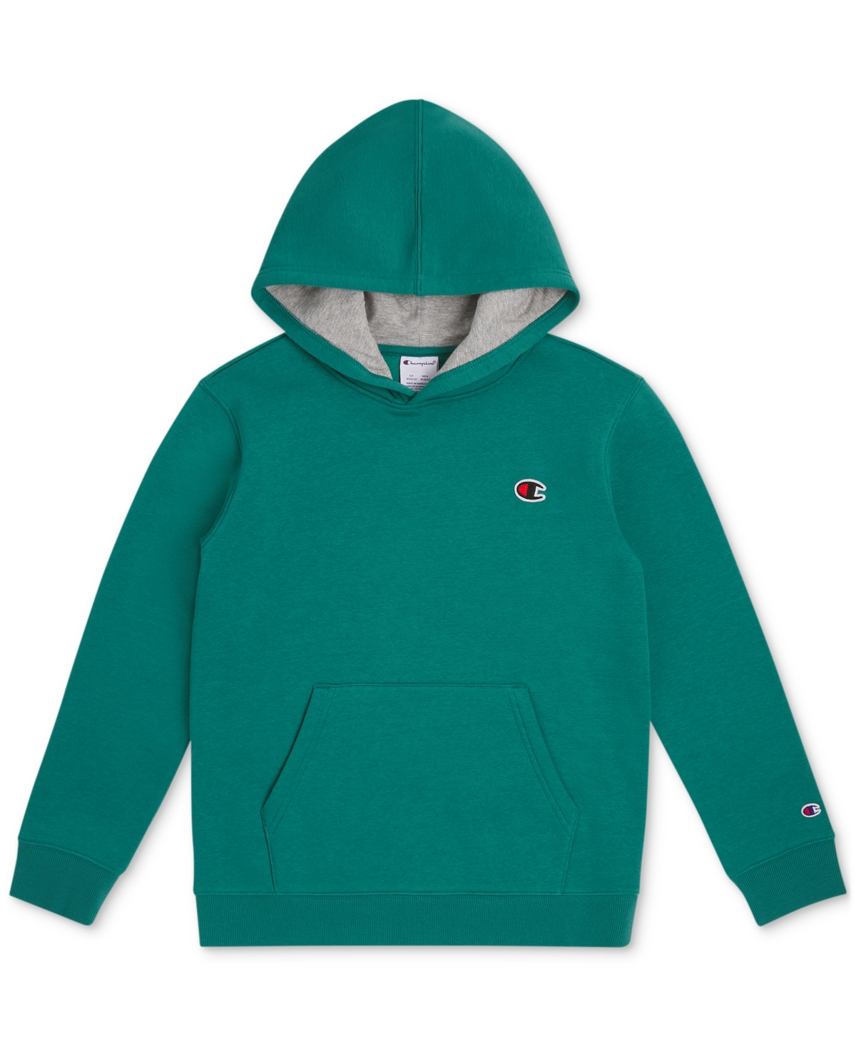 Champion Big Boys Patch Pullover Logo Hoodie