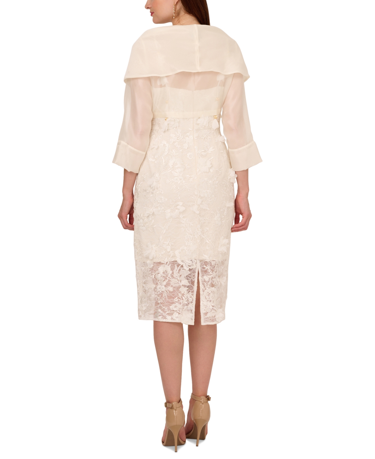 Adrianna Papell Women's Tie-Front Wrap Bolero Jacket
