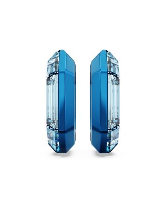 Octagon Shape, Small, Lucent Hoop Earrings