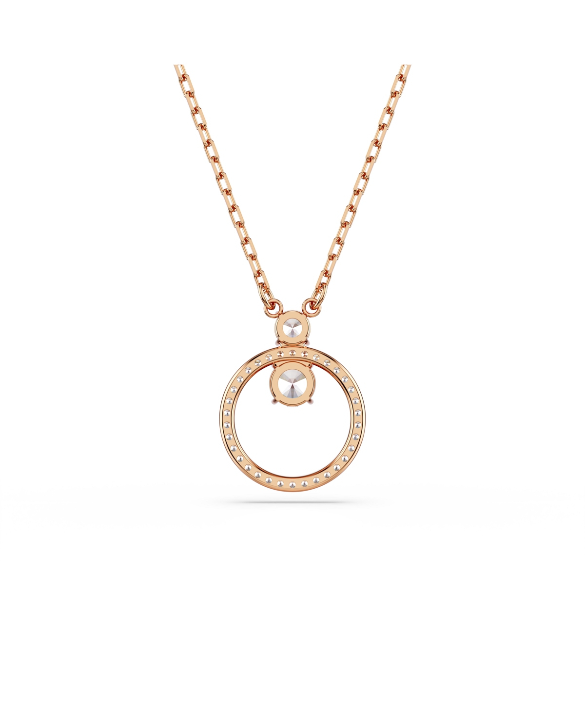 Swarovski Constella Pendant, Round Cut, White Necklace In Rose Gold