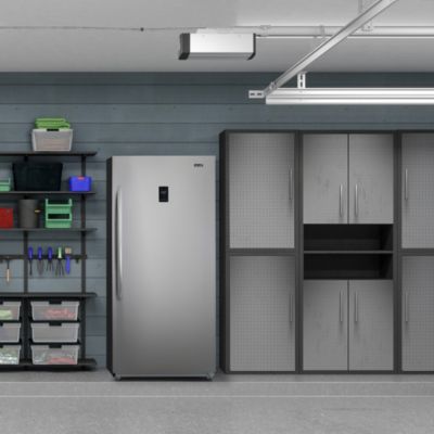 Upright Freezer, 13.8 Cu. Ft. - Stainless Steel