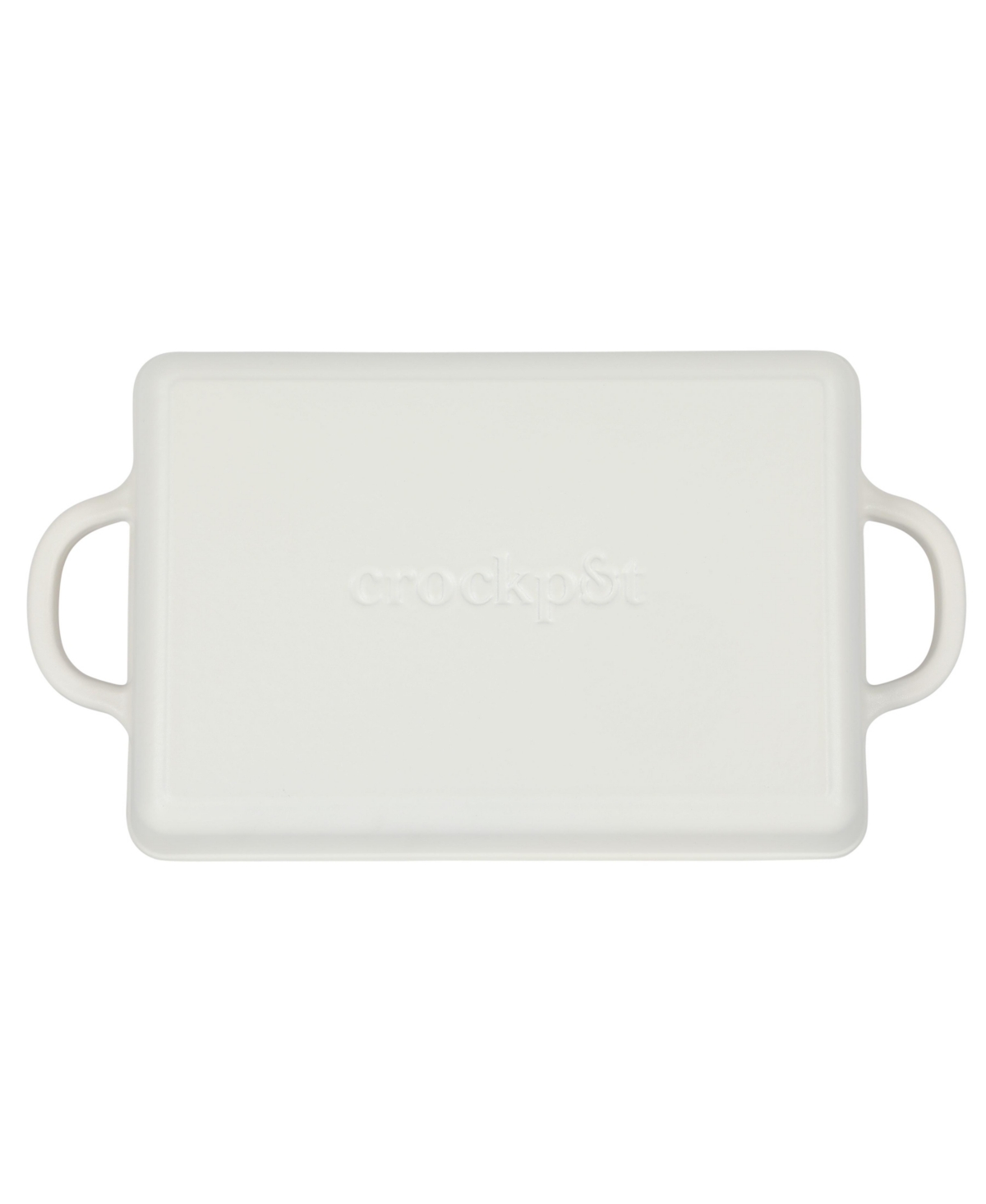 Crock Pot Crock-Pot Enamel Cast Iron Lasagna Pan -White - Matte linen