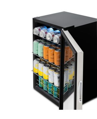 100 Can Beverage Fridge in Stainless Steel