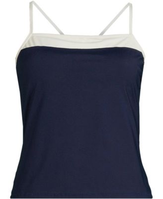 Women's Reversible Scoop Neck Tie Back Tankini Swimsuit Top