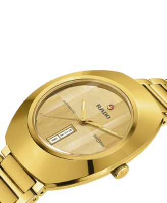 Unisex Swiss Automatic Original DiaStar Gold PVD Stainless Steel Bracelet Watch 38mm