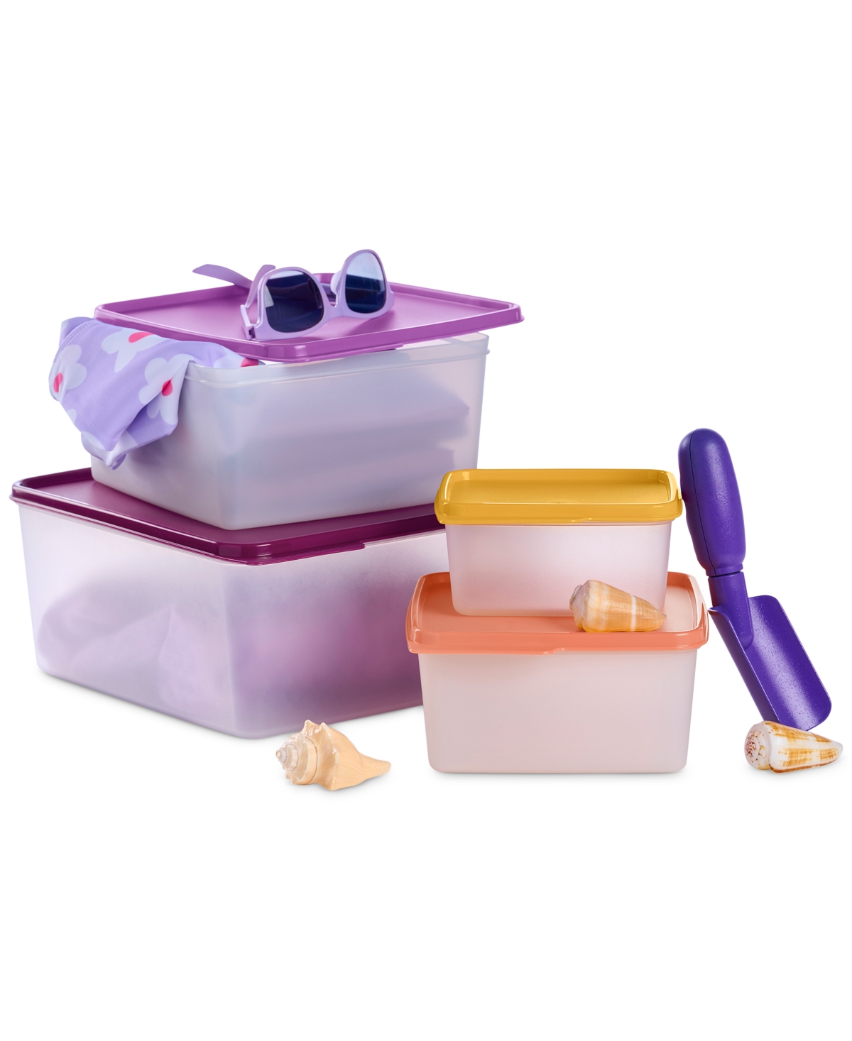 Tupperware Keeptabs 4-piece Container & Lid Set In Multi