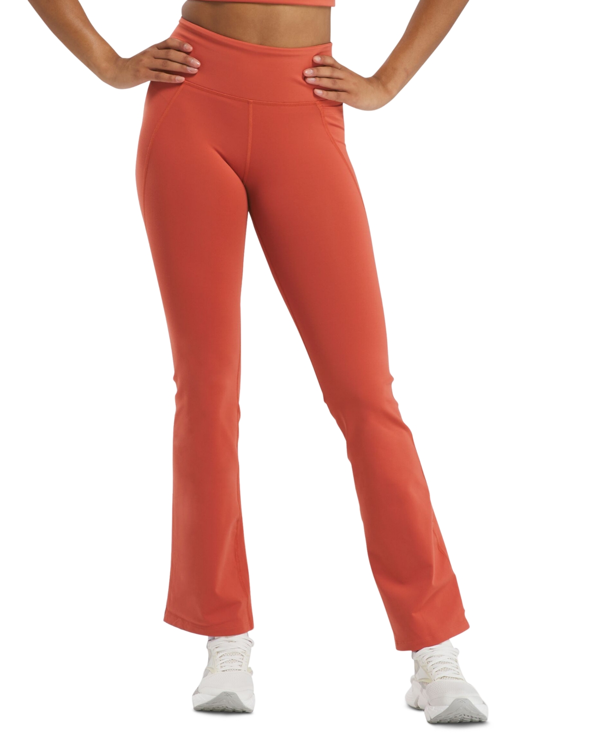 Women's Lux High Rise Mini-Flared Pants - Brick Red