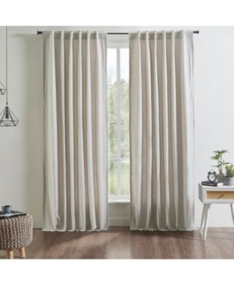 Kendall Linen Cotton Curtain Panel - Lined with Rod Pocket and Hidden Back Tabs