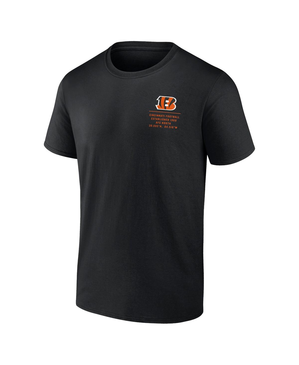 Fanatics Men'sCincinnati Bengals Repeat Stats T-Shirt - Black