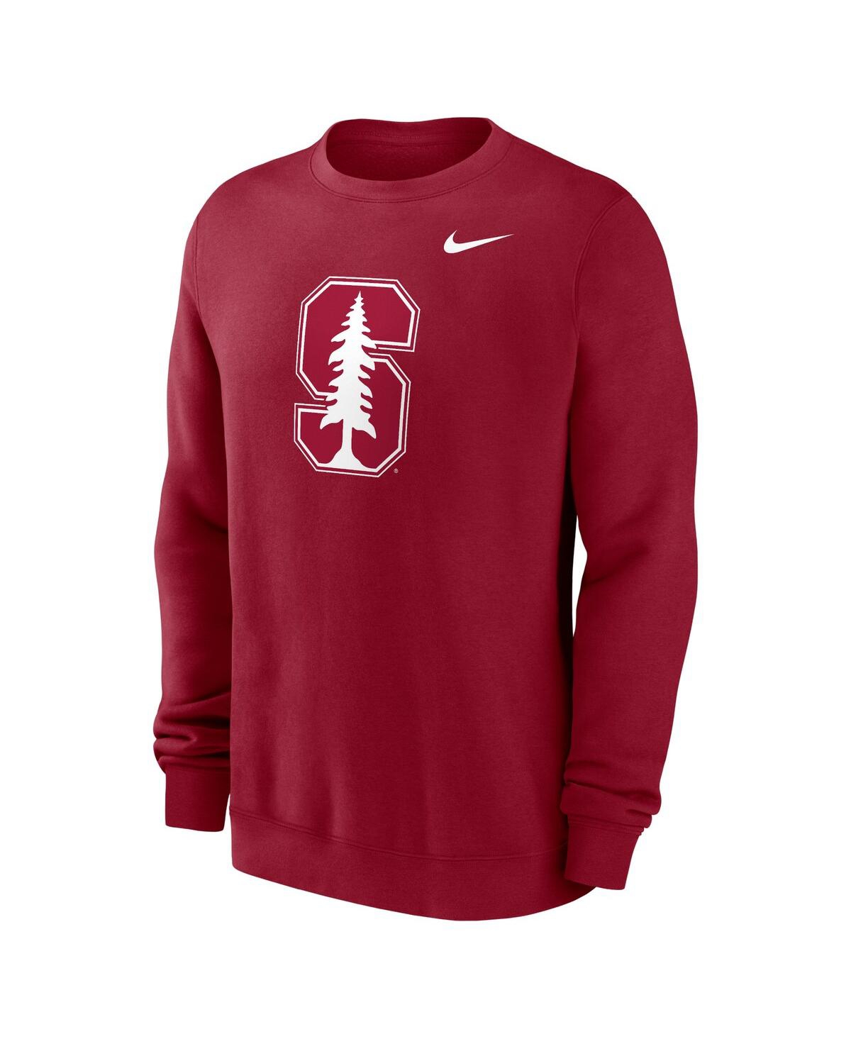 Nike Men's Cardinal Stanford Cardinal Primetime Evergreen Fleece Pullover Sweatshirt In Cardinal