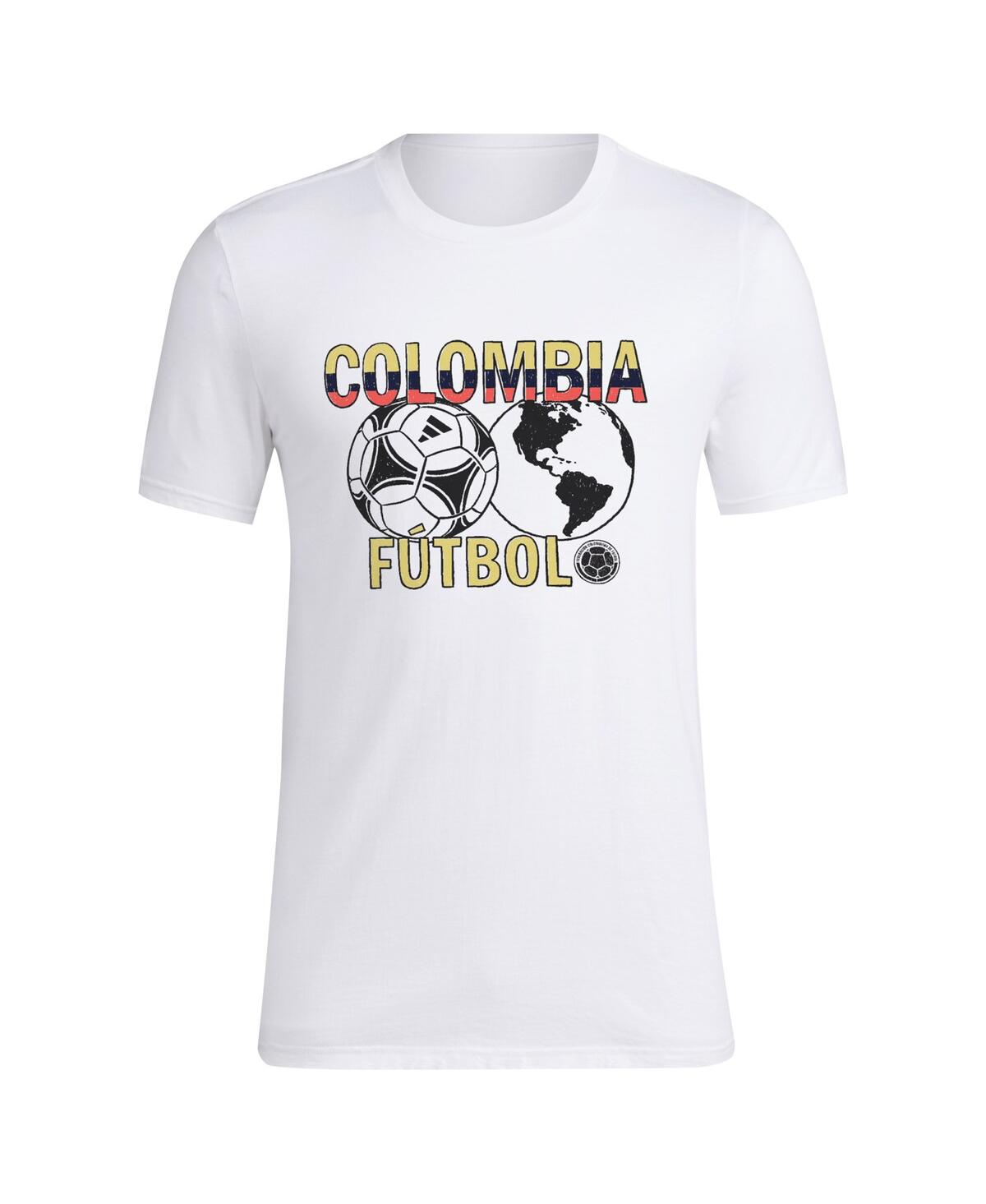 Adidas Men'sColombia National Team Around the World T-Shirt - White