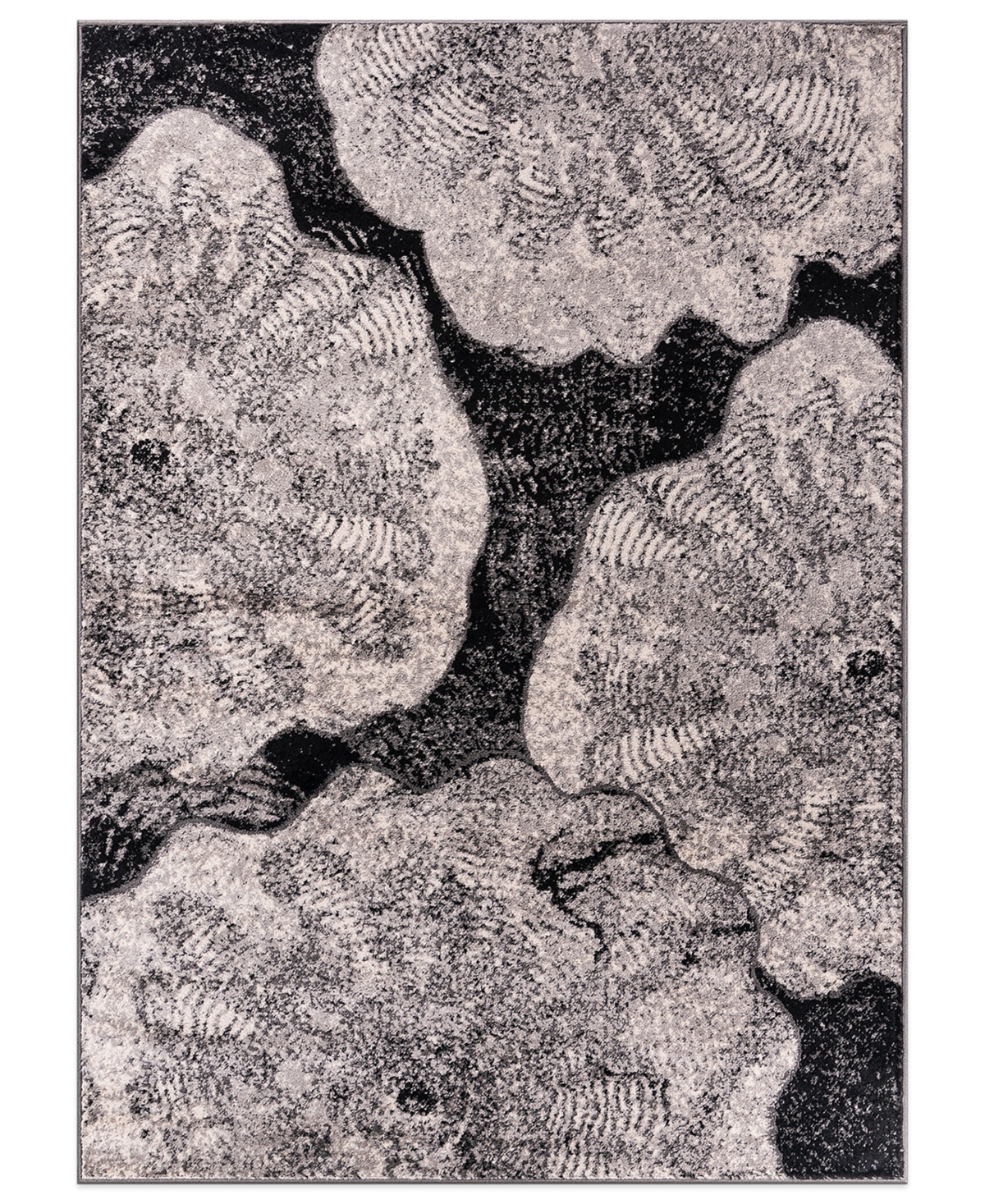 Main Street Rugs County 400 7'10"x10' Area Rug In Black