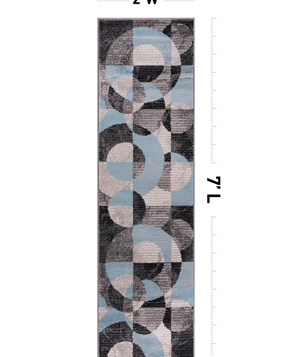 Main Street Rugs County 397 2'x7' Area Rug