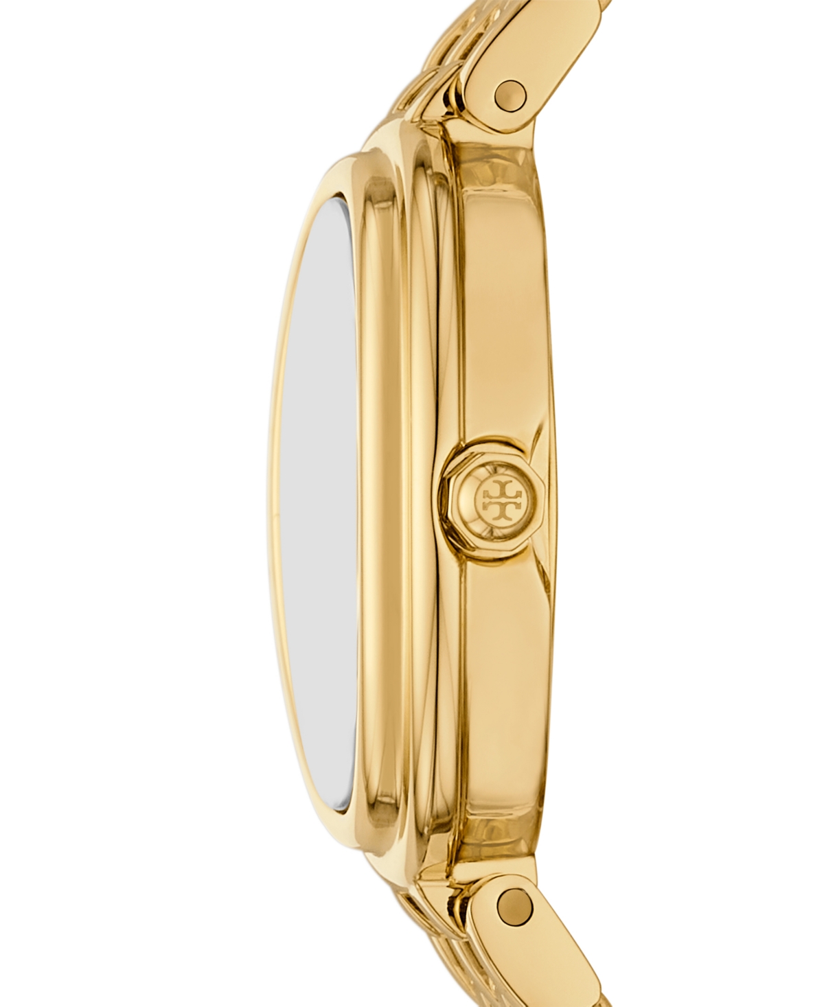 Tory Burch Women's The Oval Gold-tone Stainless Steel Bracelet Watch 22mm In No Color