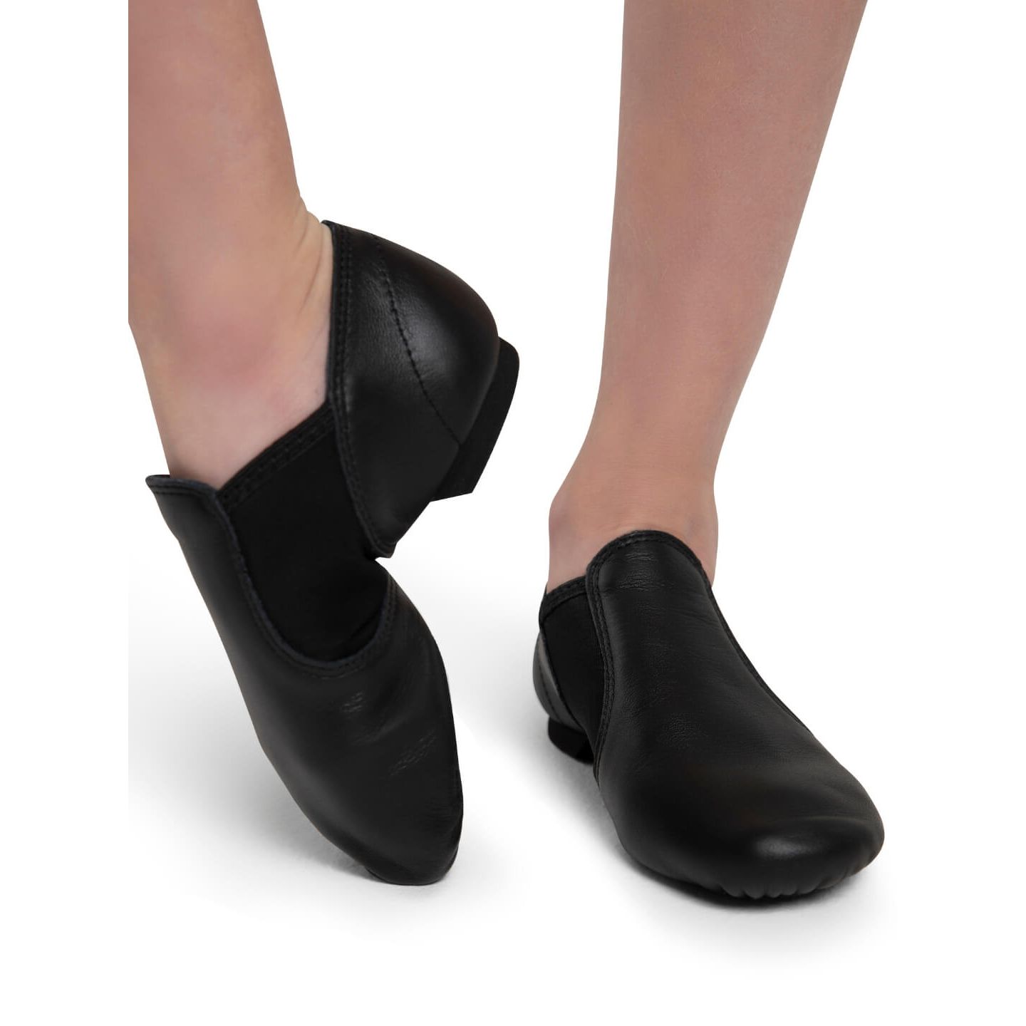 Обувь Capezio E-Series Wide Jazz Slip On Shoes для девочек, цвет: Чёрный — фото 3