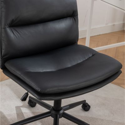 Streamdale Adjustable and Swivel Criss-Cross Office Chair with Wide Seat