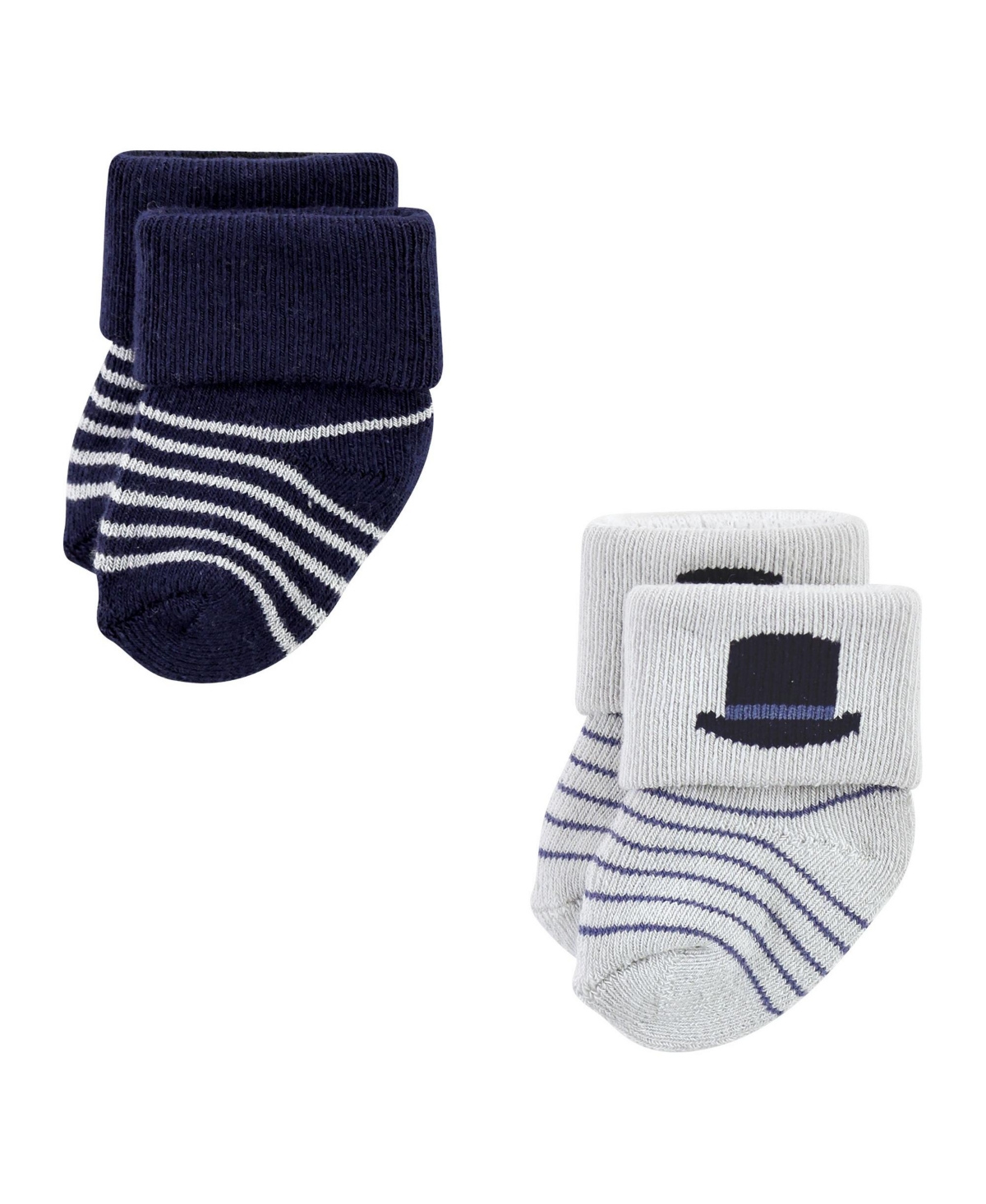 Hudson Baby Baby Boys Cotton Rich Newborn and Terry Socks, Gentleman 12-Pack - Gentleman 12-pack