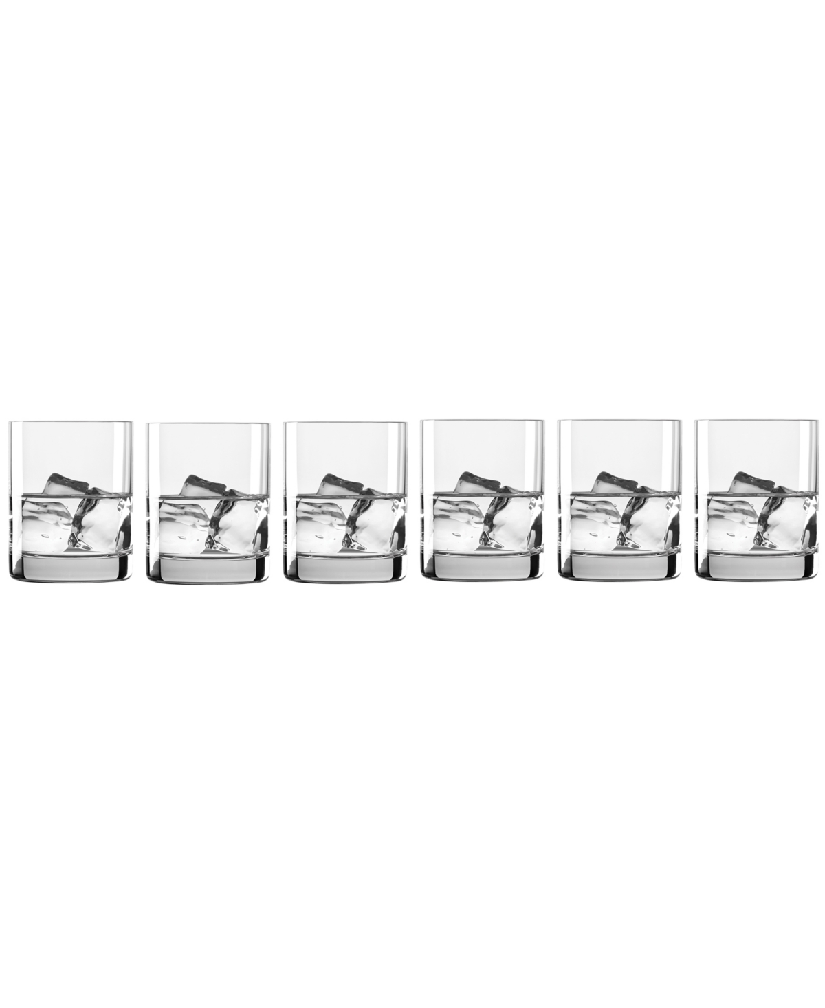 Lenox Set Of 6 Tuscany Classics Cylinder Double Old Fashioned Glasses In Clear