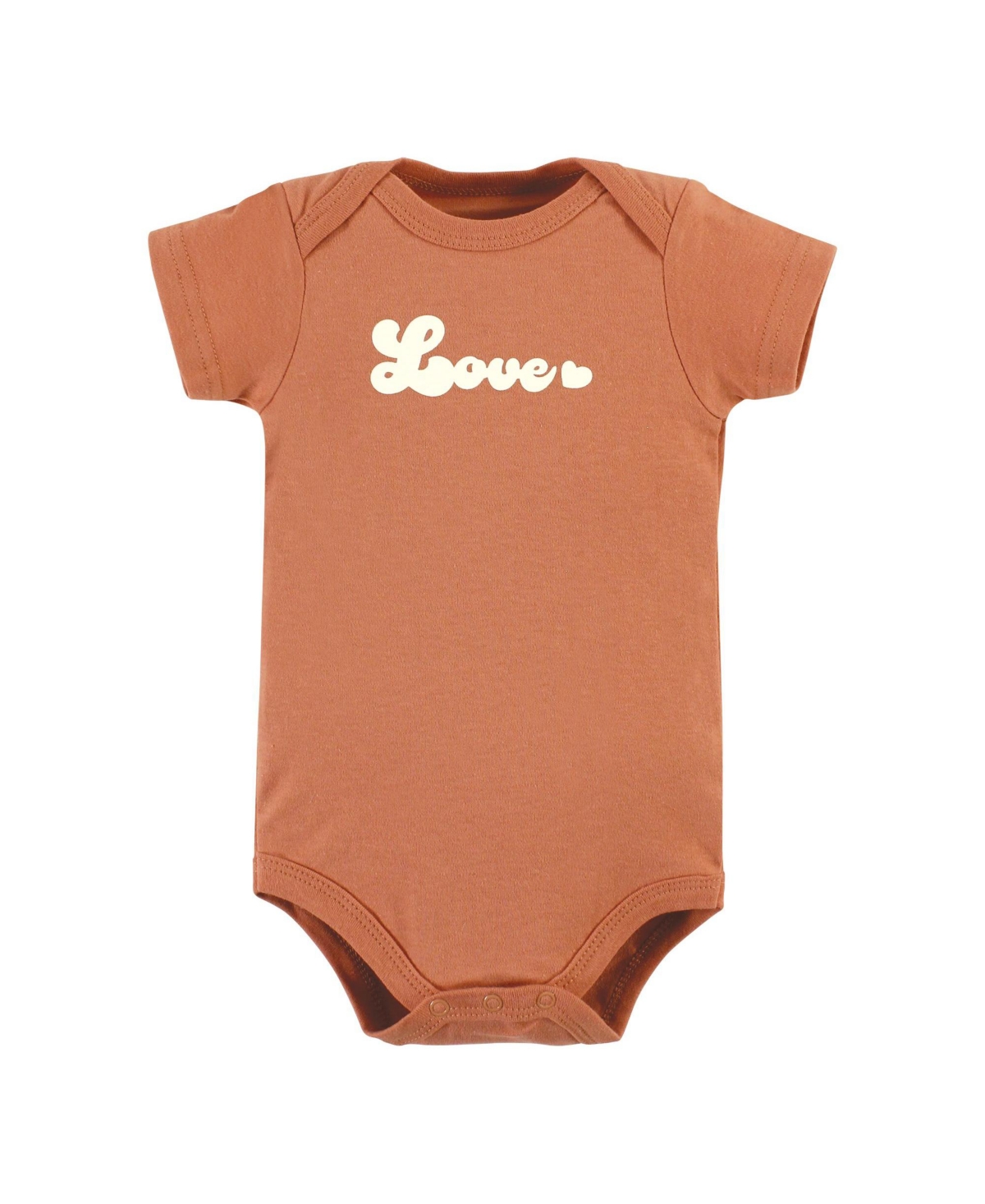 Hudson Baby Baby Girls Cotton Bodysuit and Pant Set,- Magical rainbow short sleeve
