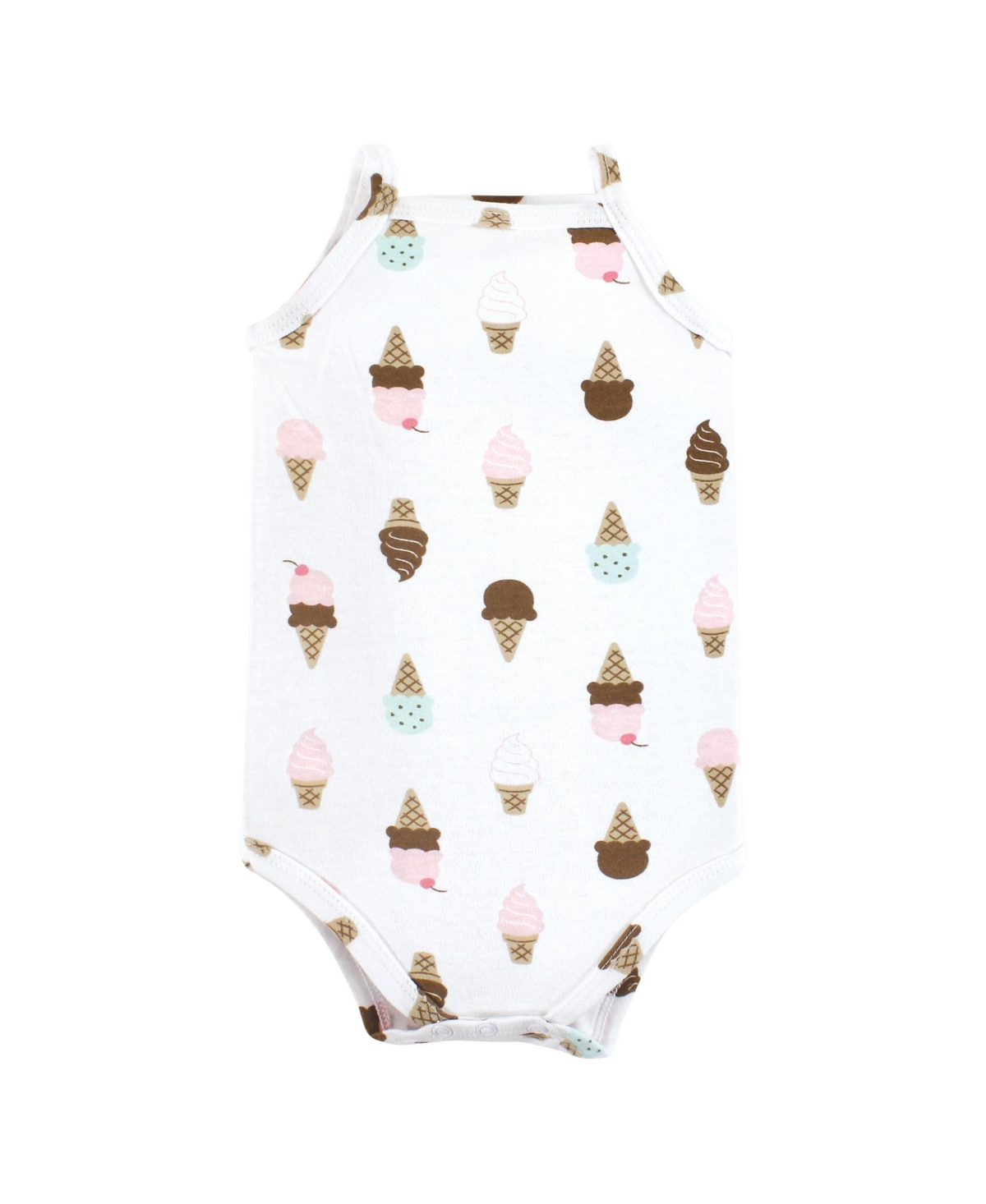 Hudson Baby Baby Girls Cotton Sleeveless Bodysuits Ice Cream Truck