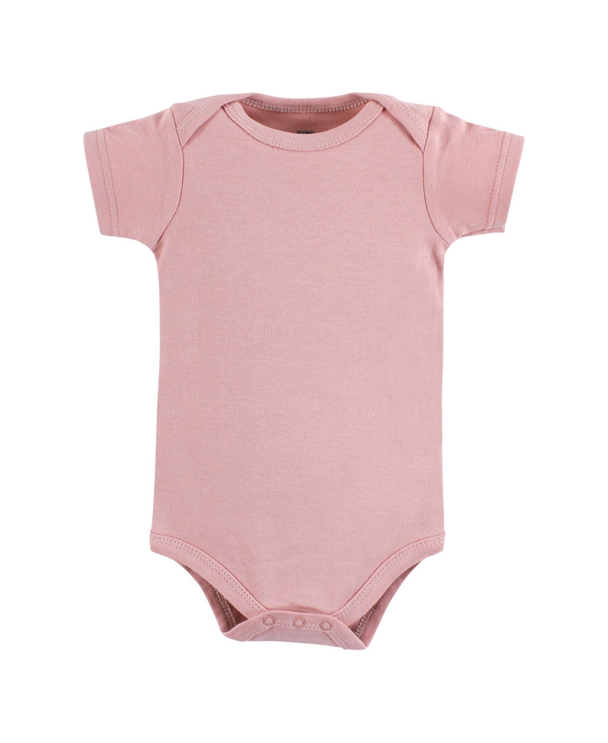 Hudson Baby Baby Girls Cotton Bodysuits Mommy Pink Navy 5Pk - Girl mommy pink navy 5pk