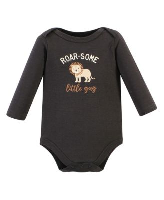 Essential Long-Sleeve Cotton Bodysuit Triple Set